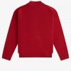 Strickpullover mit Zopfmuster und geteiltem Saum