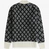 Strukturierter monochromer Strickpullover
