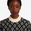 Strukturierter monochromer Strickpullover