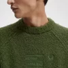Strukturierter Strickpullover für Herren