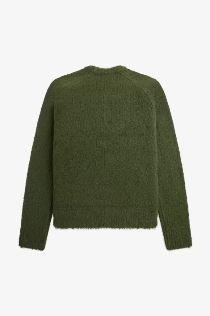 Strukturierter Strickpullover für Herren