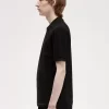 Strukturiertes Herren-Poloshirt mit Reißverschlusskragen