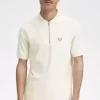 Strukturiertes Herren-Poloshirt mit Reißverschlusskragen
