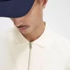 Strukturiertes Herren-Poloshirt mit Reißverschlusskragen