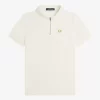 Strukturiertes Herren-Poloshirt mit Reißverschlusskragen
