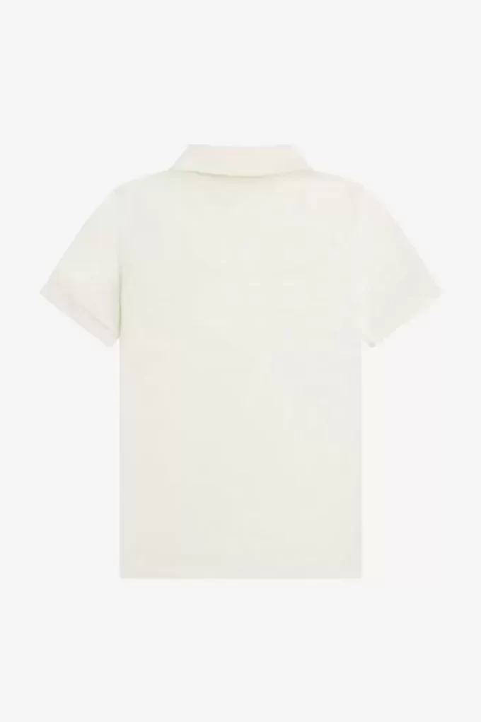 Strukturiertes Herren-Poloshirt mit Reißverschlusskragen