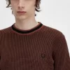 Strukturiertes Strick-T-Shirt für Herren