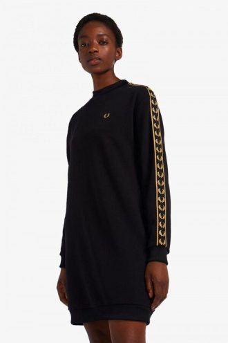 Sweatshirtkleid mit Streifen