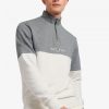 Sweatshirts mit Farbblock-Halbreißverschluss