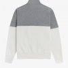 Sweatshirts mit Farbblock-Halbreißverschluss