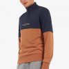 Sweatshirts mit Farbblock-Halbreißverschluss