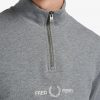 Sweatshirts mit Farbblock-Halbreißverschluss