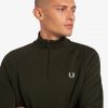 Sweatshirts mit halbem Reißverschluss und umgekehrter Textur