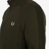 Sweatshirts mit halbem Reißverschluss und umgekehrter Textur