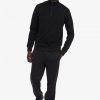 Sweatshirts mit halblangem Reißverschluss und Ton-in-Ton-Tape