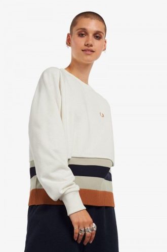 Sweatshirts mit Strickbesatz