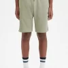 Sweatshorts mit geprägtem Band für Herren