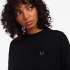 T-Shirt-Kleid aus kastigem Piqué