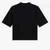 T-Shirts mit hohem Kragen und Aufnäherdetail