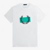 T-Shirts mit Lorbeerkranz-Print