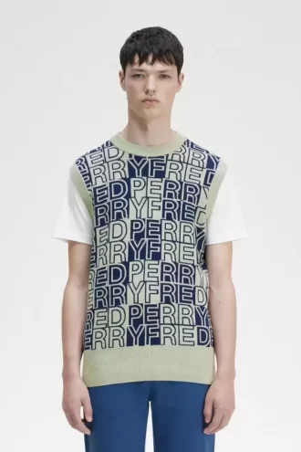 Tanktops mit Blockgrafik für Herren