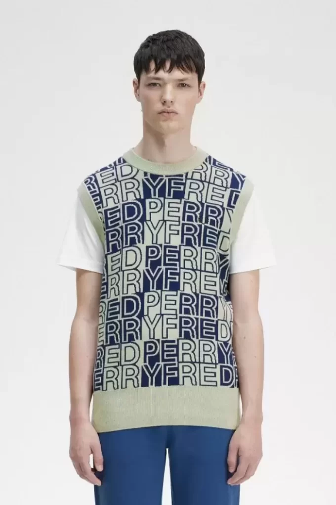 Tanktops mit Blockgrafik für Herren
