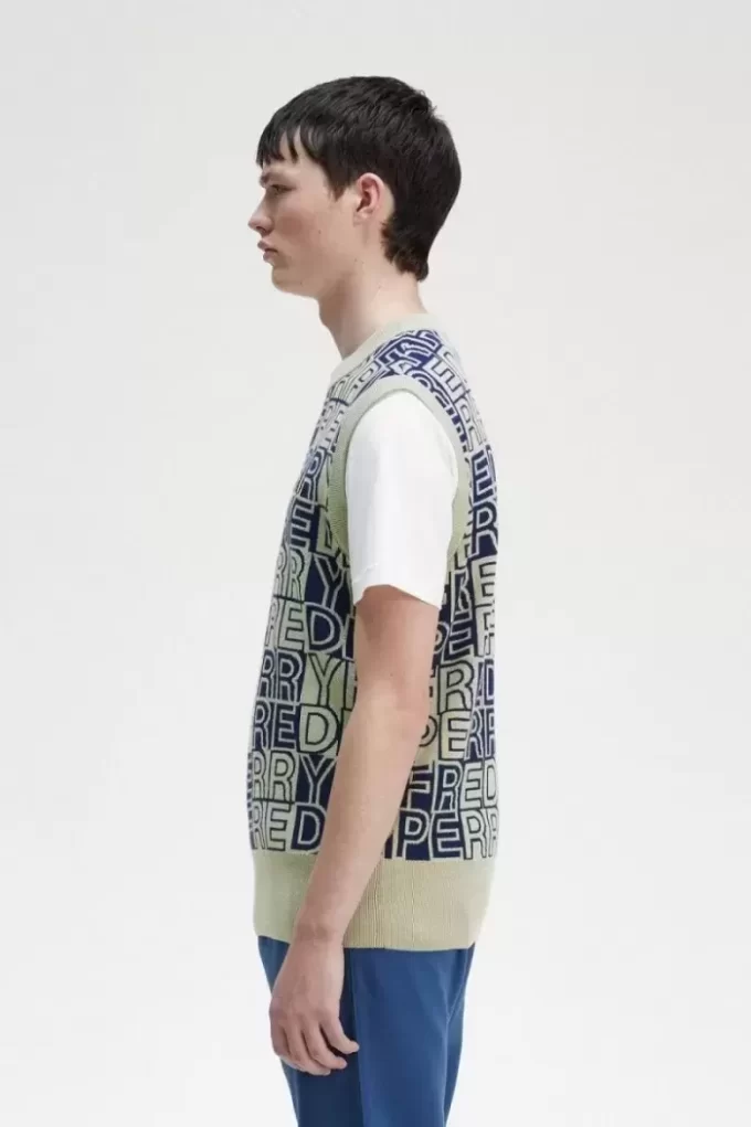 Tanktops mit Blockgrafik für Herren