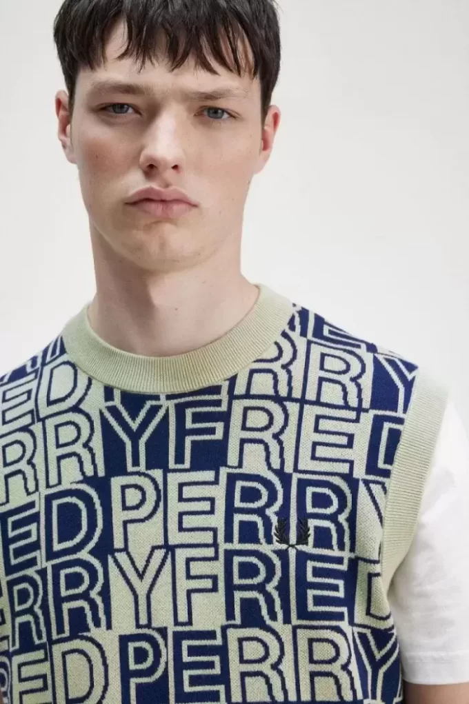 Tanktops mit Blockgrafik für Herren