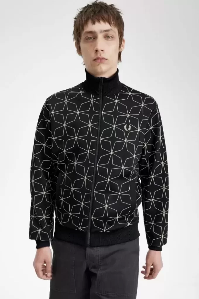 Trainingsjacken für Herren mit geometrischem Print