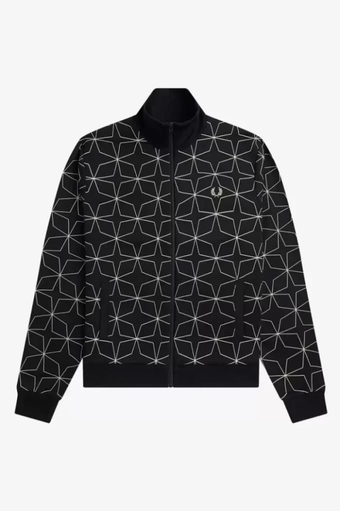 Trainingsjacken für Herren mit geometrischem Print