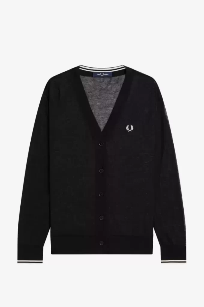 Transparenter Damen-Cardigan mit V-Ausschnitt