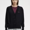V-Ausschnitt Damen-Cardigan