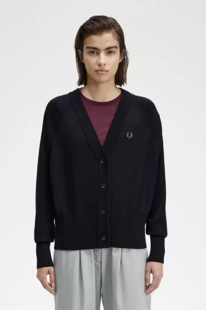 V-Ausschnitt Damen-Cardigan