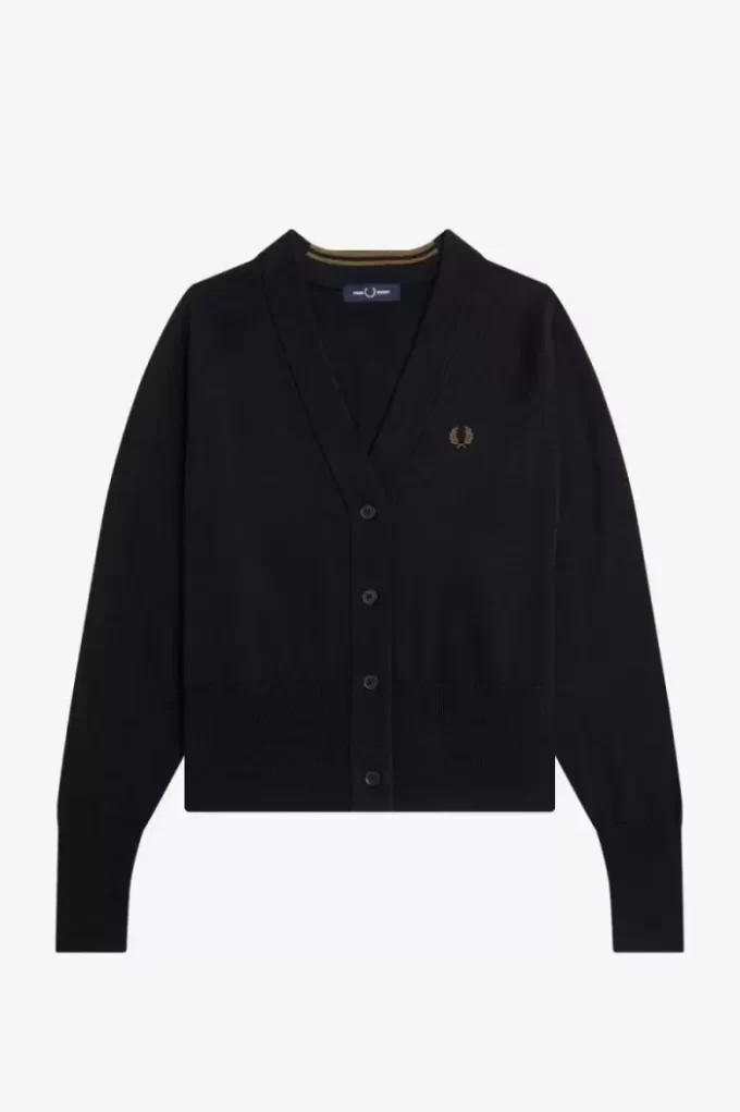 V-Ausschnitt Damen-Cardigan