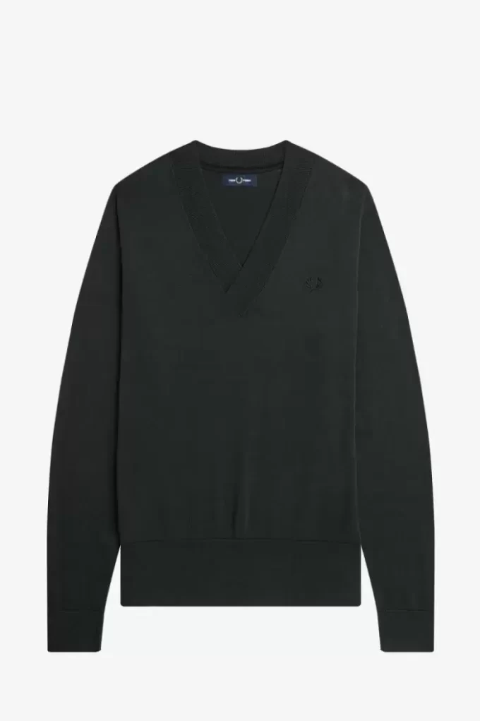 V-Ausschnitt Herrenpullover