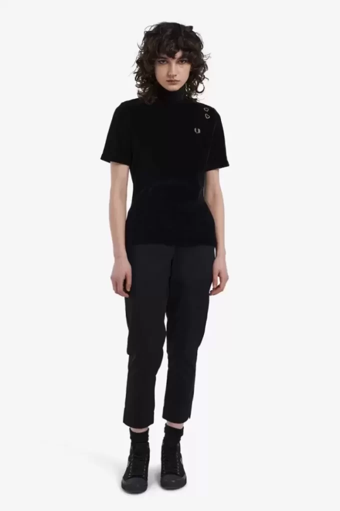 Velours Damen T-Shirt