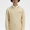 Waffelmuster-Herrenpullover