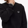Waffelmuster-Herrenpullover