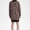 Zebra-Strickkleid für Damen