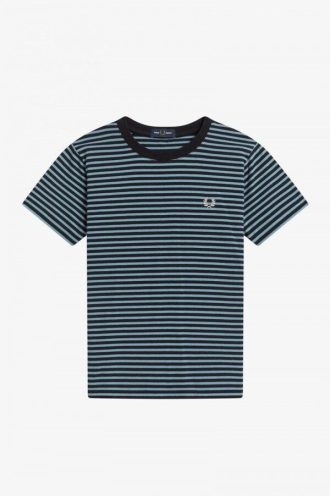 Zweifarbig gestreifte T-Shirts